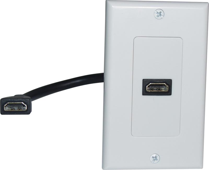 Wp-hm1pt Hdmi Wallplate 1 Port Pigtail