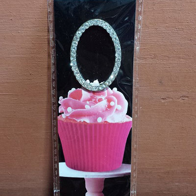 33016-o Cupcake Monogram Toppers - O