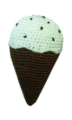 Hd-8cict-b Organic Cotton Crochet - Chocolate Chip Ice-cream