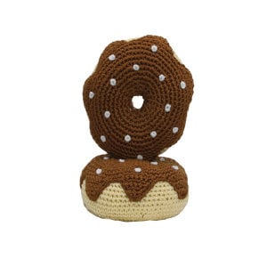 Hd-8cdt-br Organic Cotton Crochet - Chocolate Donut