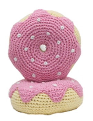 Hd-8cdt-p Organic Cotton Crochet - Strawberry Donut