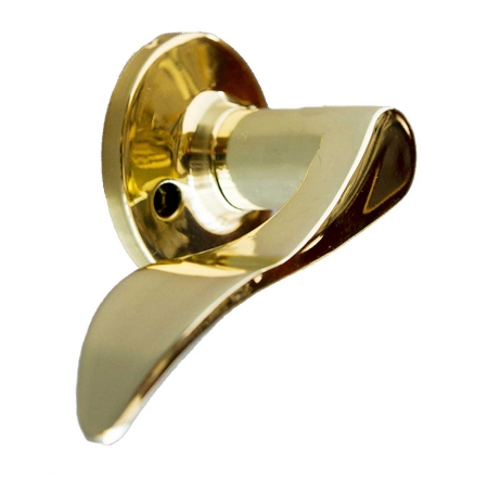 726976 Stratford Left Hand Dummy Door Knob, Polished Brass