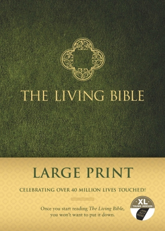 102131 TLB Living Bible & Large Print-Hardcover Indexed