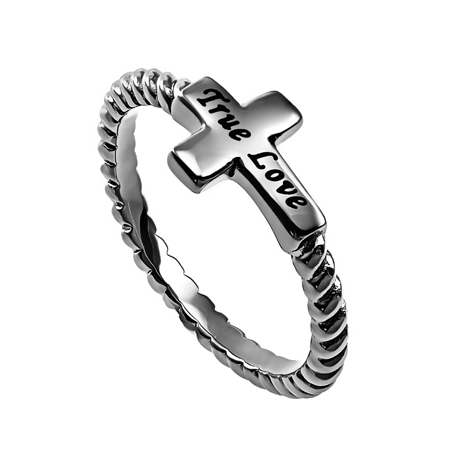 112927 Ring-simplicity Cross-true Love - Size 5