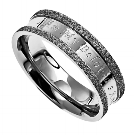 72351 Champagne Silver Beloved Ring - Size 5