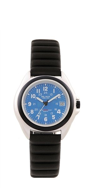 Del Mar 50261 Mens Lite Aluminum 200 M Watch - Blue Dial