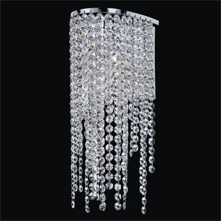 611aw1lsp-7c Ensconced Crystal Strand Wall Sconce 6 In.