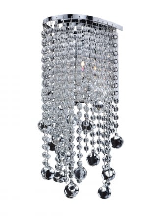 611bw1lsp-7c Ensconced Smooth Crystal Wall Sconces 6 In.