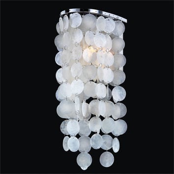 611cw1lsp Ensconced One Light Wall Sconce With Capiz Shell