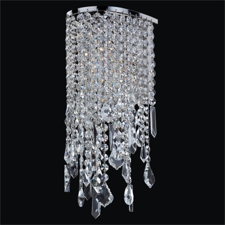 Ensconced Crystal Pendalogue Sconces 6 In.