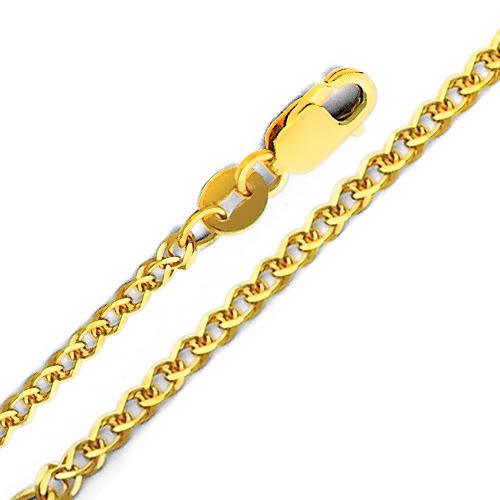 Jewelry 14k Yellow Gold 1.7-mm Flat Wheat Chain Necklace (22 Inch)