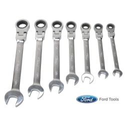 Fmcfht0105in Flexible Geared Wrench Set - Fractional, 7 Piece
