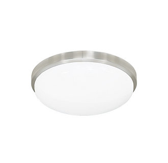 Jesco Lighting Cm402s-30-ba 11 In. Round Led Ceiling Fixture Or Ada Sconce With Acrylic Shade, Brushed Aluminum - 3000k