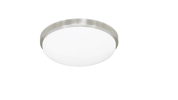 Jesco Lighting Cm402m-30-ba 13 In. Round Led Ceiling Fixture Or Ada Sconce With Acrylic Shade, Brushed Aluminum - 3000k