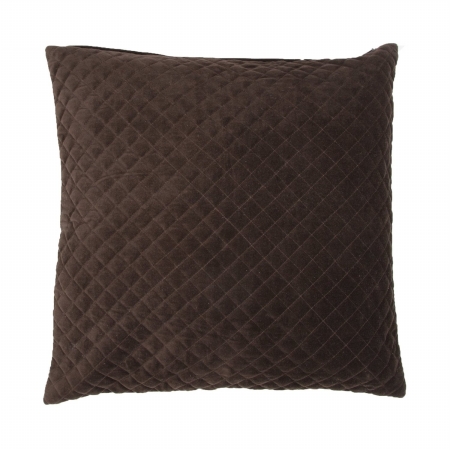 Plc101281 Solid Brown Cotton Pillow - 22 In.