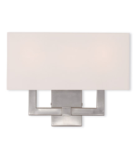 Livex 51104-91 Hollborn 3 Light Wall Sconce In Brushed Nickel