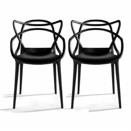 Mm-pc-006-black Loop Chair - Black