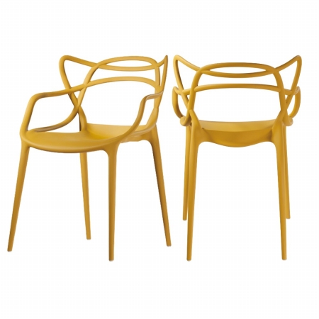 Mm-pc-006-yellow Loop Chair - Yellow