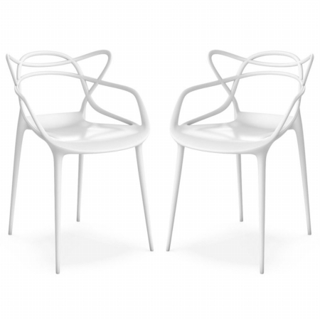 Mm-pc-006-white Loop Chair - White