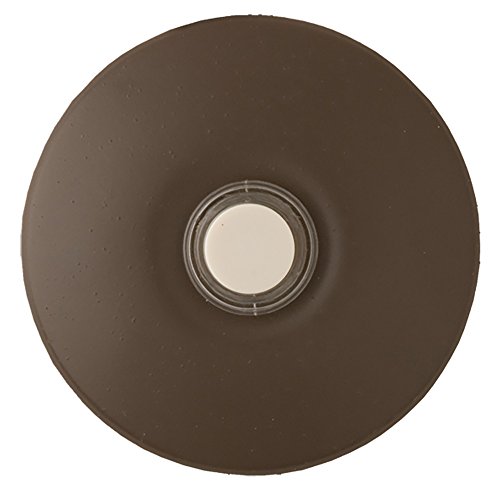 Ecsbarchbz Wired Lighted Stucco Push Button Prime Chime Door Bell Kit - Architectural Bronze
