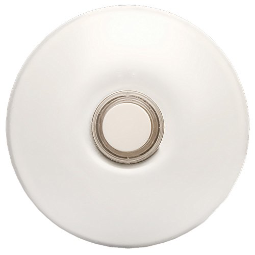 Ecsbwh Wired Lighted Stucco Push Button For Prime Chime Door Bell Kit -white