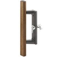 Door Handle Sliding Blk/wood C 1107