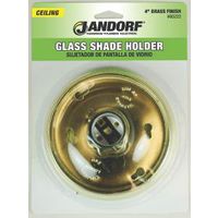 Holder Glass Shade 4in Brs Fin 60222