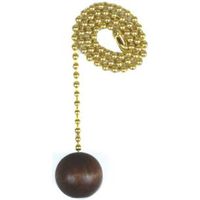 Chain Pull W/walnut Ball 12in 60312