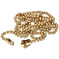 Leviton Mfg Chain Bead No6 3ft Brass Bg 001-00006-00b