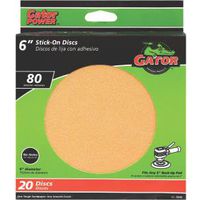 6in Gold Stick-on Disc 80# 3245