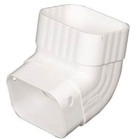 Downspout Elbow A White Vinyl M0627 Pack Of 20