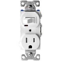 Cooper Wiring Recept&toggle Switch Combo Wht Tr274w