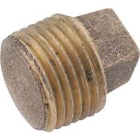 Anderson Metal Corp Plug Solid Red Brass 1/4 738114-04 Pack Of 5