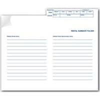 Rental Summary Folder Gf 1020