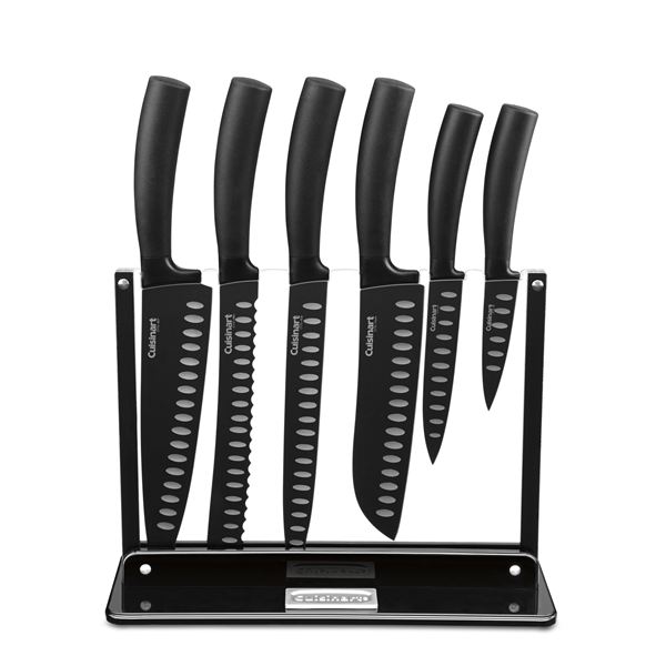 Cutlery C77ns-7p Nonstick Knife Set With Acrylic Stand 7 Piece