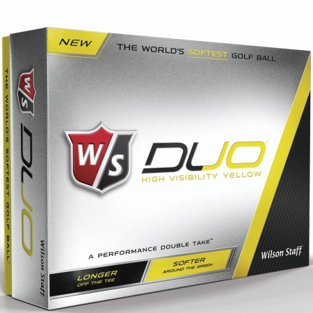 Wilson Staff Duo Yellow Golf Balls - 12-Pack