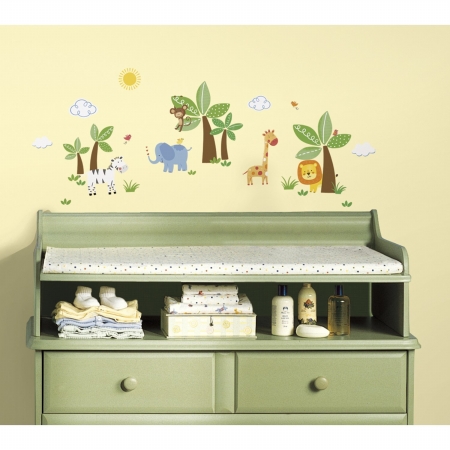 Jungle Friends Peel And Stick Wall Decals