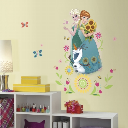 Disney Frozen Fever Group Peel & Stick Giant Wall Graphic