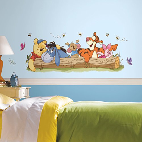 Winnie The Pooh Outdoor Fun Peel And Stick Giant Wall Decals