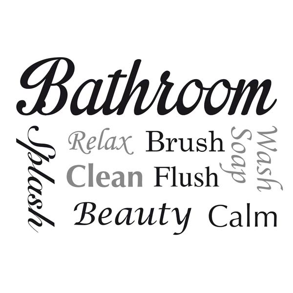 Cr-62305 Bathroom Wall Quote - 27.6 In.