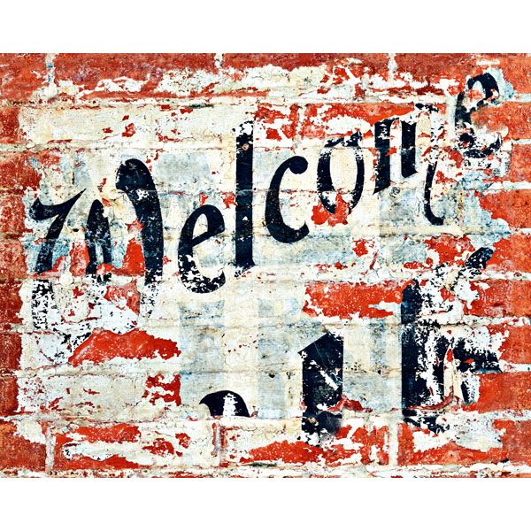 Dm903 Welcome Wall Mural - 63 In.