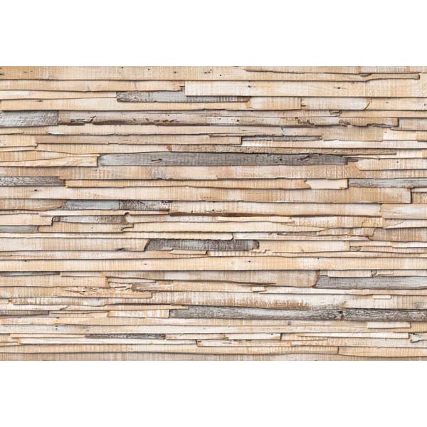 8-920 Whitewashed Wood Wall Mural - 100 In.