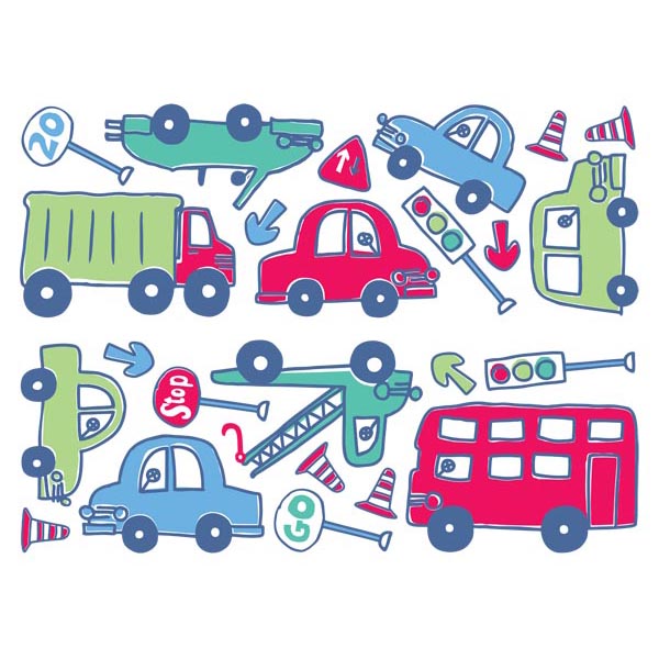 Beep Beep Wall Stickers - 46 In.