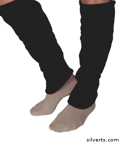 302600304 Womens Cozy Leg Warmers - Leg Protection For Women - Large, Black