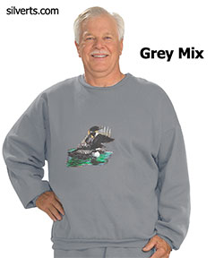 508110302 Mens Regular Fleece Top - Long Sleeve - 2 Extra Large, Grey Mix