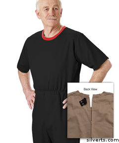 508300203 Mens Alzheimers Clothing - Alzheimer Anti-strip Jumpsuit - Medium, Black