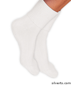 191100101 Simcan Ultra Stretch Comfort Socks For Women & Men - Regular, White