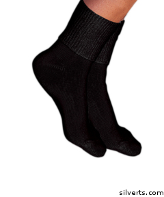 191100201 Simcan Ultra Stretch Comfort Socks For Women & Men - Regular, Black