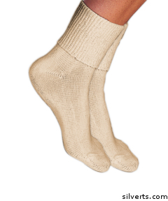 191100301 Simcan Ultra Stretch Comfort Socks For Women & Men - Regular, Cream