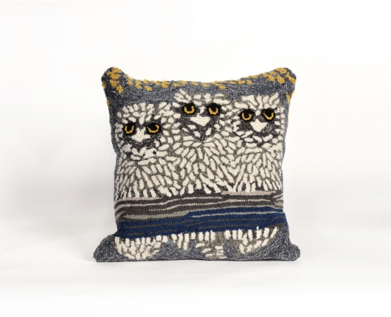 Transoceanimports 7fp8s144347 Frontporch Owls Night Square Pillow